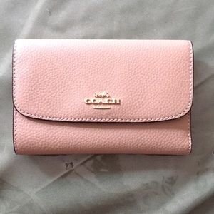 Coach tan leather wallet